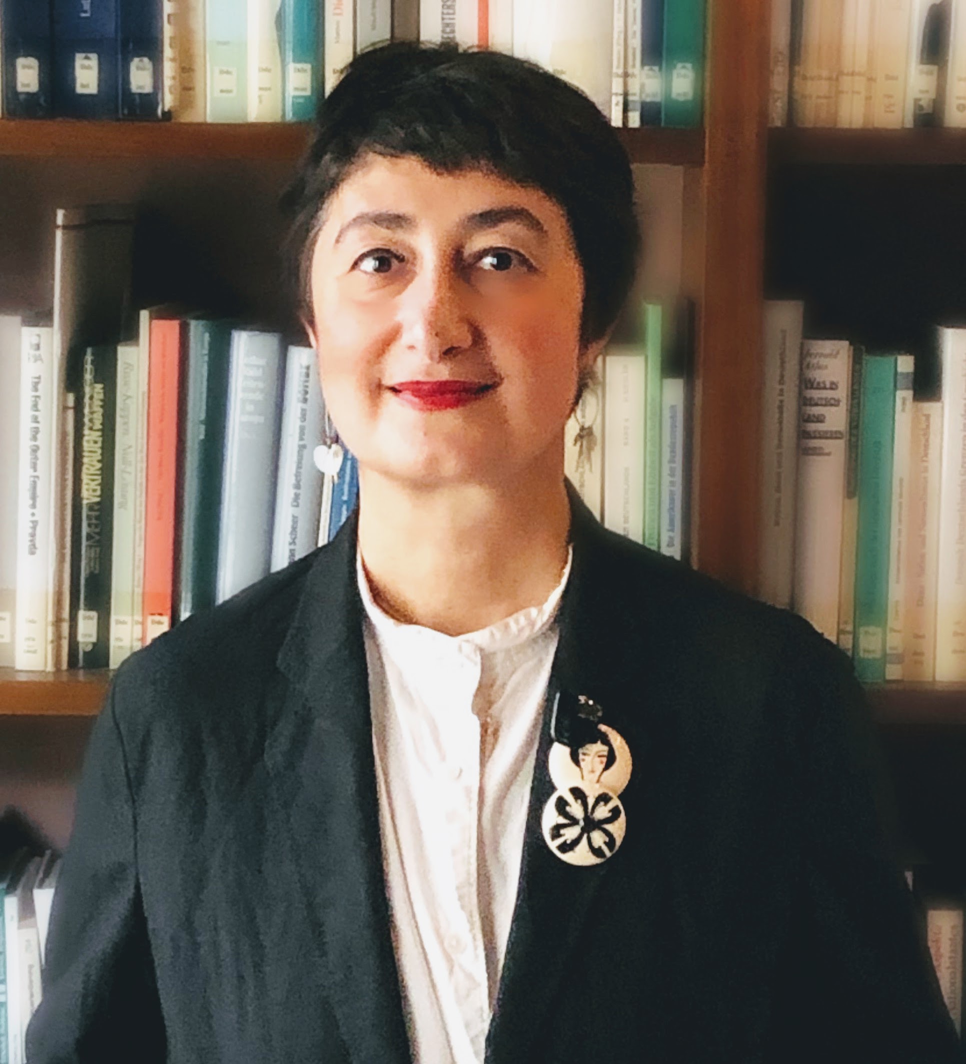 Director Burcu Dogramaci in the gd:c library